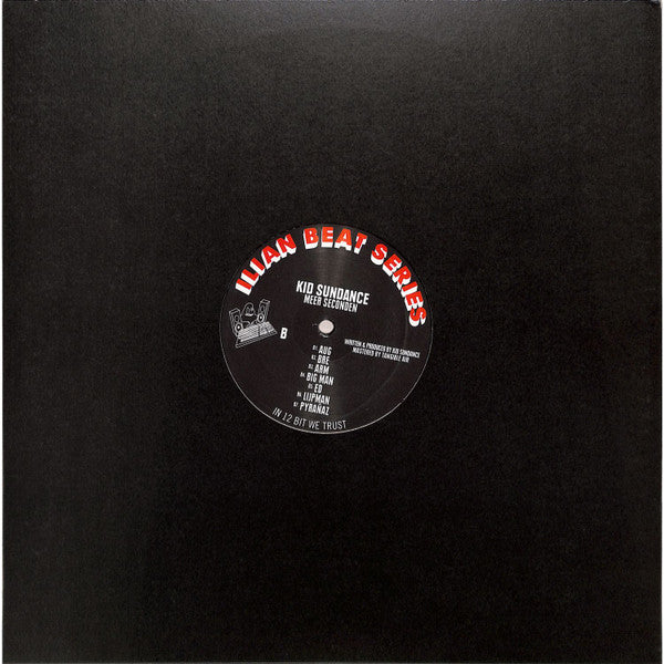 Kid Sundance – Meer Seconden (12", Ilian Tape, 2024) Back Cover