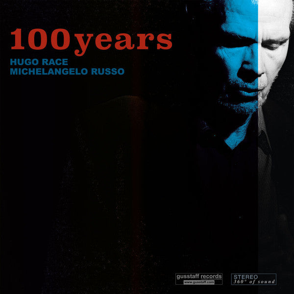 Hugo Race Michelangelo Russo – 100 Years (LP+7", Purple, 180g, Gusstaff Records, 2024) Front Cover