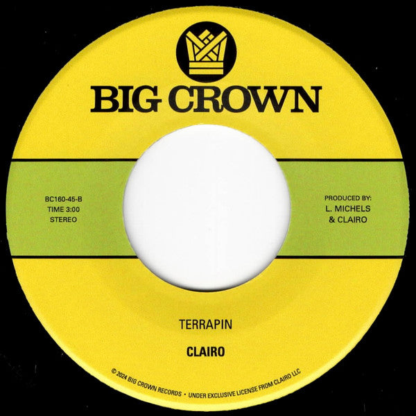 Clairo – Juna / Terrapin (7", Big Crown Records, 2024) Back Cover