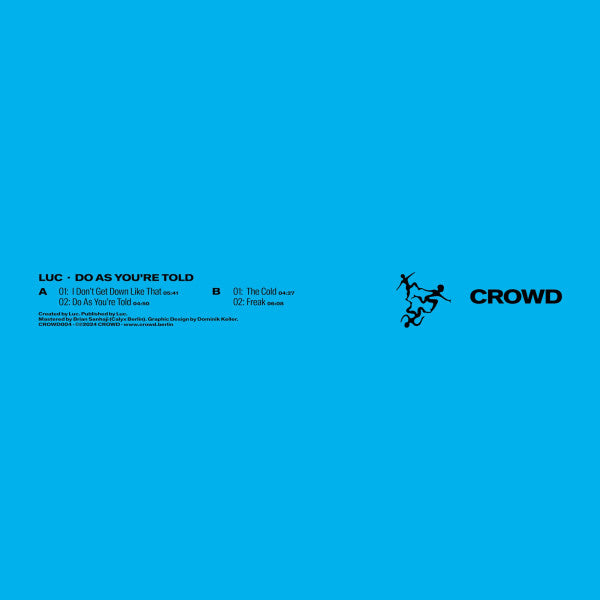 LUC (84) : Do As You're Told (12", EP)