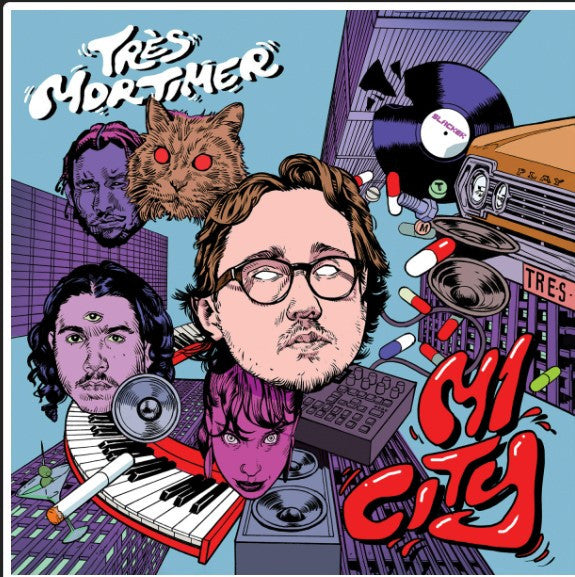 Très Mortimer – M1 City (LP, Slacker 85, 2024) Front Cover