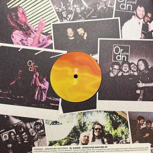 El Kazed – Effective Nature EP (12", Ordinaire Records, 2024) Back Cover