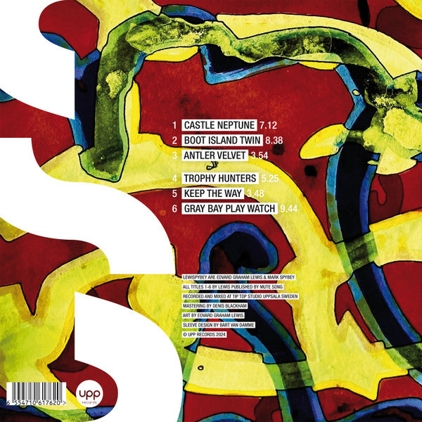 Lewis Spybey – Lewispybey (LP, Psychedelic Green, Upp Records, 2024) Back Cover