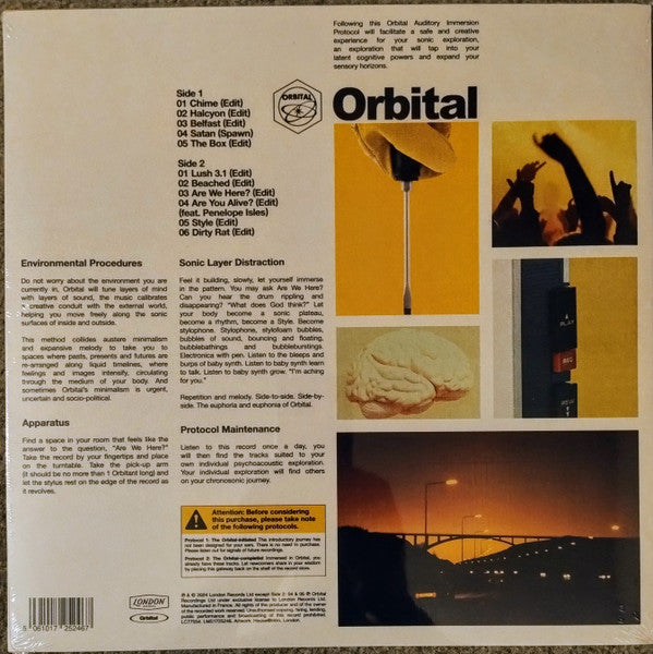 Orbital – A Beginner's Guide (LP, London Records, 2024) Back Cover
