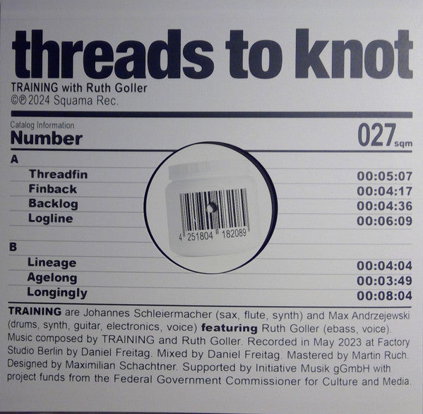 Training with Ruth Goller : threads to knot (LP, Album)