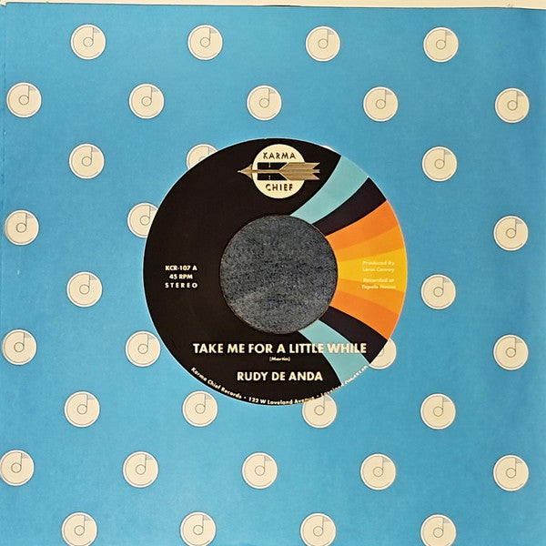 Rudy De Anda – Take Me For A Little While (7", Random Color, Karma Chief Records, 2024) Image 5