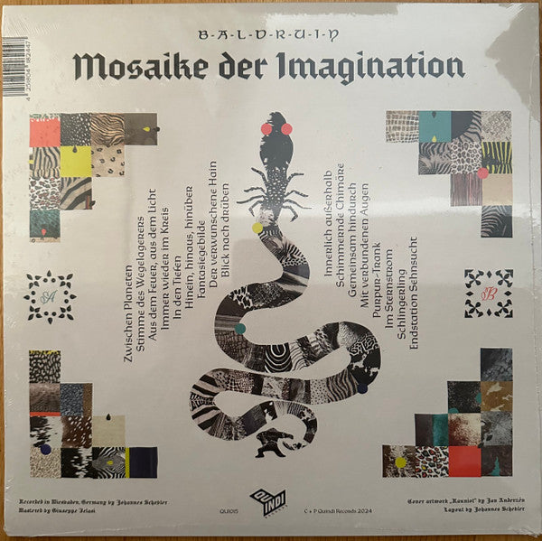 Baldruin – Mosaike der Imagination (LP, Quindi Records, 2024) Back Cover