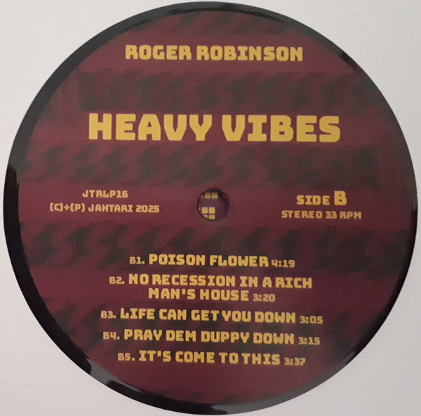 Roger Robinson – Heavy Vibes (LP, Jahtari, 2024) Image 4