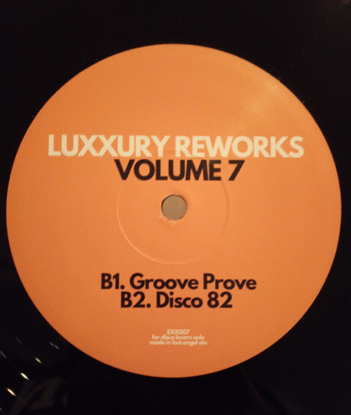 Luxxury – Luxxury Reworks Volume 7 (12", Expensive Sounding Music, 2024) Back Cover