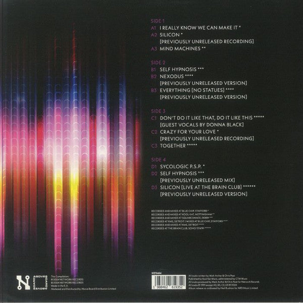Nexus 21 – Mind Machines (2x12", Network Records, 2024) Back Cover