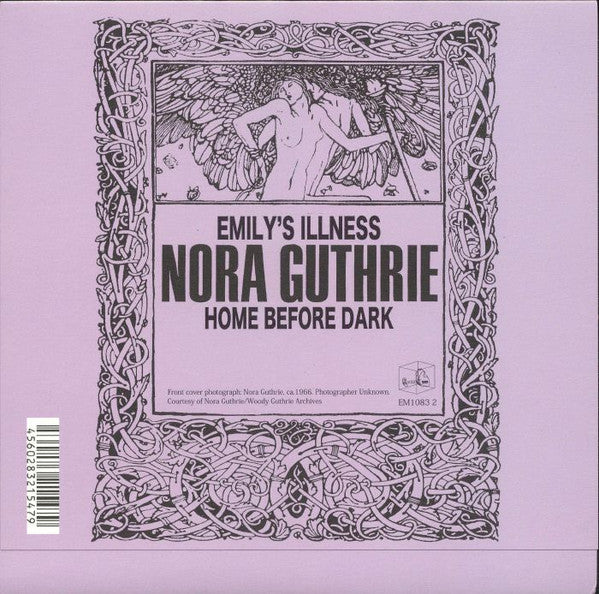 Nora Guthrie – Emily's Illness (7", Blue, EM Records, 2024) Back Cover