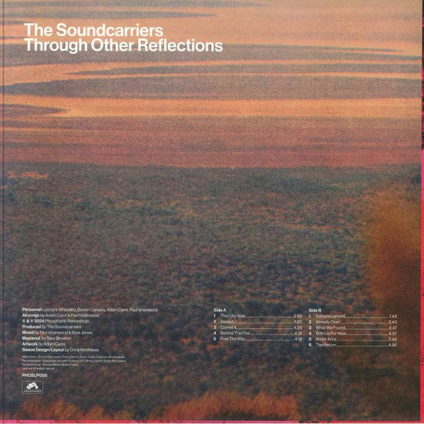 The Soundcarriers – Through Other Reflections (LP, Pink, Phosphonic, 2024) Back Cover