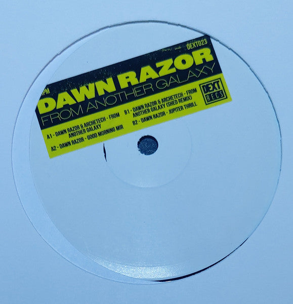 Dawn Razor – From Another Galaxy (12", Dext Recordings) Front Cover