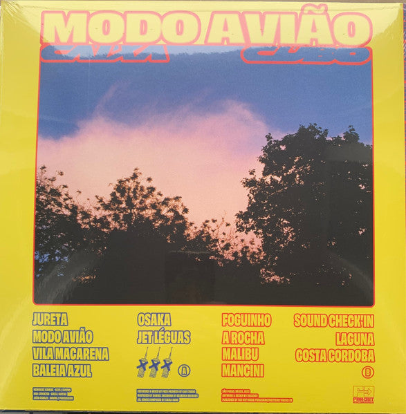 Caixa Cubo – Modo Avião (LP, Far Out Recordings, 2024) Back Cover