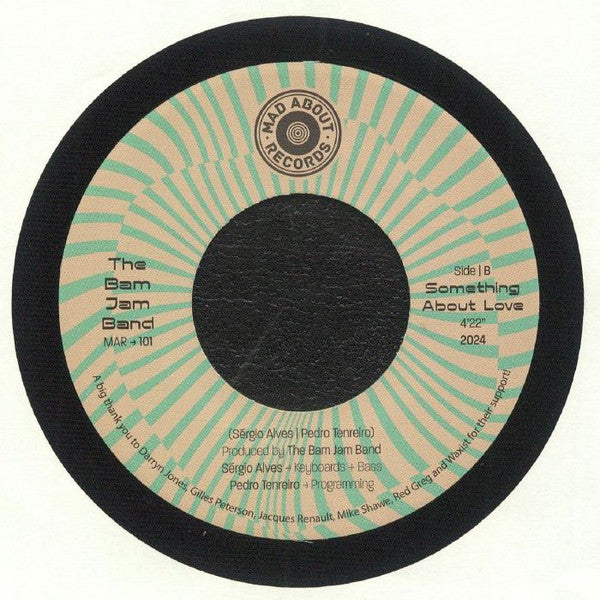 The Bam Jam Band – Keepin' On (7", Mad About Records, 2024) Back Cover