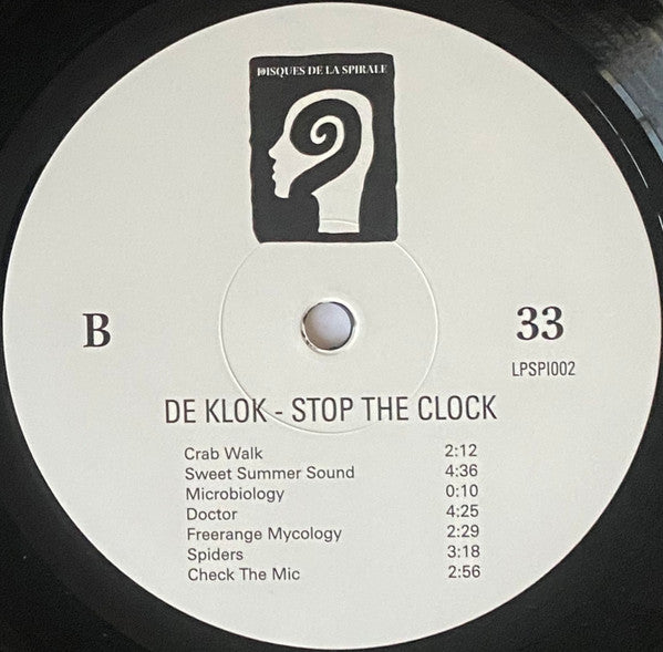 De Klok – Stop The Clock (LP, Disques de la Spirale, 2025) Image 3