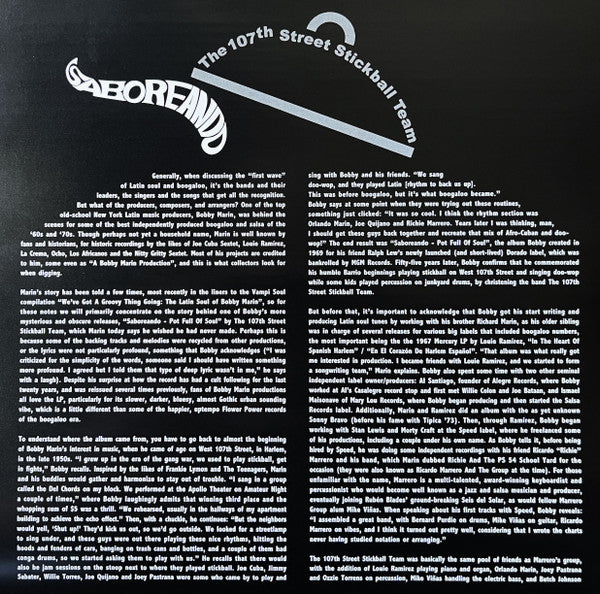 The 107th Street Stickball Team : Saboreando - Pot Full Of Soul (LP, Album, RE, RM)
