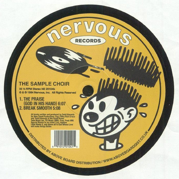The Sample Choir – Feelin' Lonely (12", Nervous Records, 2025) Back Cover