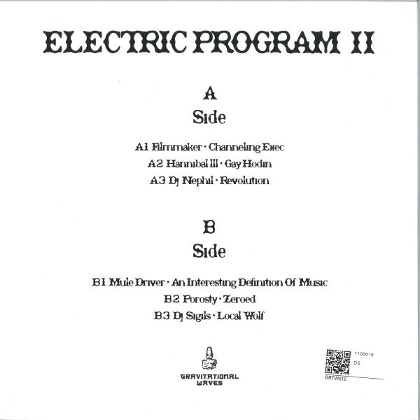 Various : Electric Progam II (12", Comp)