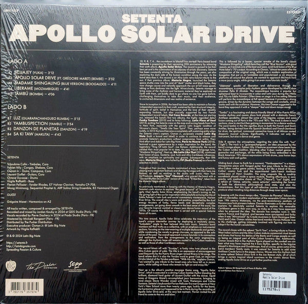 Setenta : Apollo Solar Drive (LP, Album)