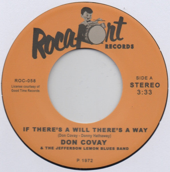 Don Covay & The Jefferson Lemon Blues Band* / Harvey Mandel : If There's A Will There's A Way / Baby Batter (7", Single, Comp)