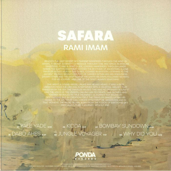 Rami Imam – Safara (12", Ponda Australia, 2025) Front Cover
