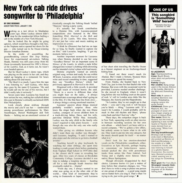 Q Lazzarus – Goodbye Horses (12", Dark Entries, 2025) Image 5