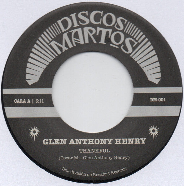 Glen Anthony Henry : Thankful (7", Single)