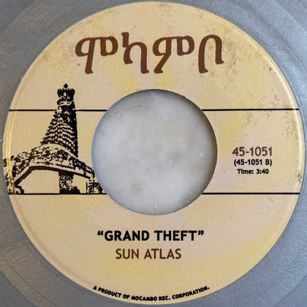 Sun Atlas – The Mystic Parade / Grand Theft (7", Silver, Mocambo, 2025) Back Cover