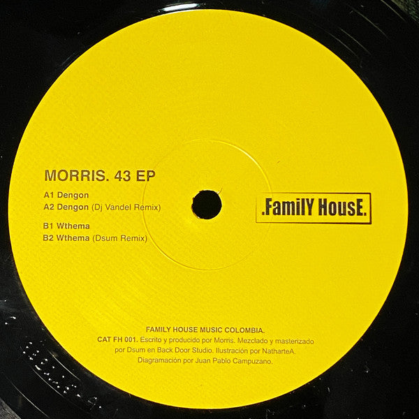 Morris – 43 EP (12", Family House, 2025) Front Cover