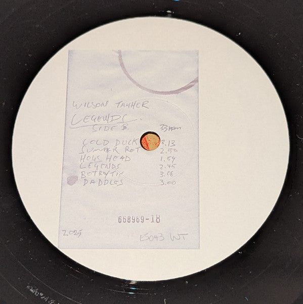 Wilson Tanner – Legends (LP, Efficient Space, 2025) Image 4