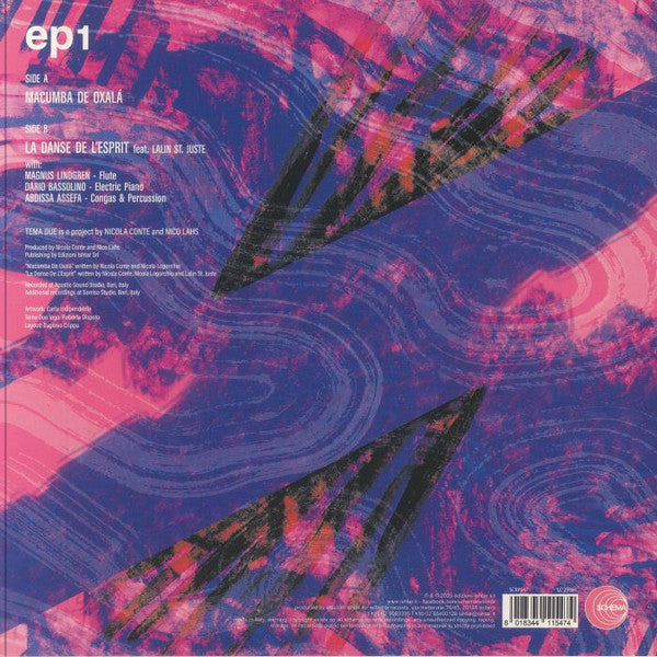 Nicola Conte Nico Lahs Tema Due – EP1 (12", Schema, 2025) Back Cover
