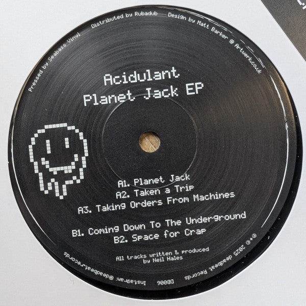 Acidulant – Planet Jack EP (12", deadbeat Records, 2025) Front Cover
