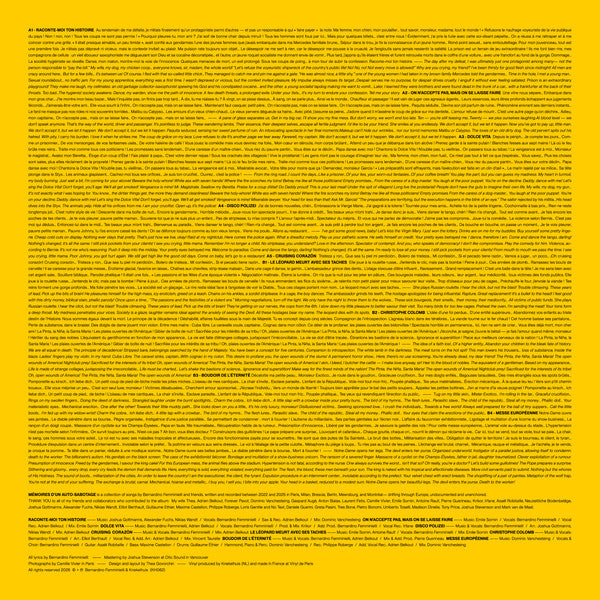 Bernardino Femminielli : Mémoires d'un Auto-Sabotage (LP, Album)