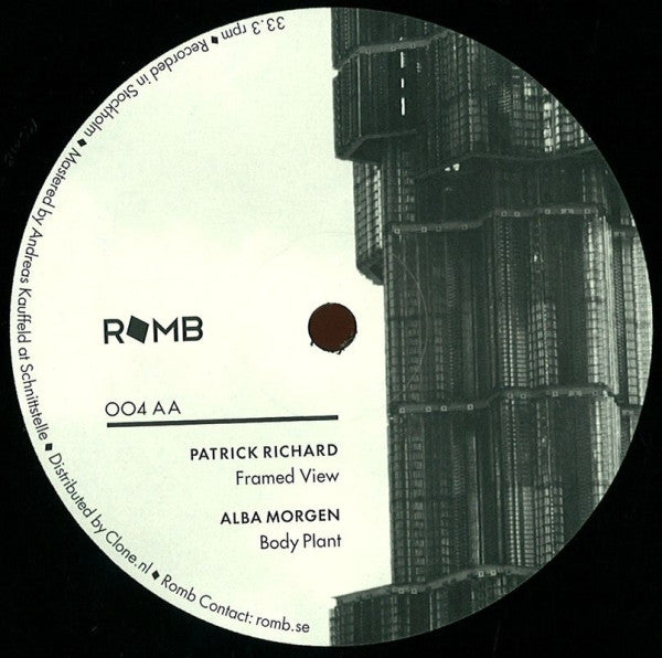 Various – Romb 004 (12", Romb Records, 2013) Back Cover