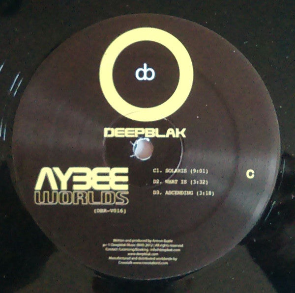 Aybee – Worlds (2x12", Deepblak, 2013) Image 3