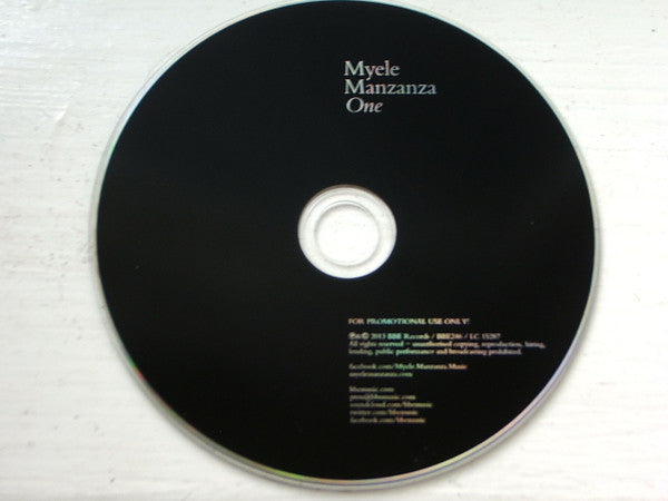 Myele Manzanza : One (CD, Album, Promo)
