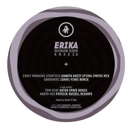 Erika – Hexagon Cloud RMXD 2.0 (12", Interdimensional Transmissions, 2013) Front Cover