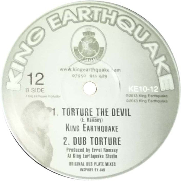 King Earthquake – Shark Attack / Torture The Devil (10", King Earthquake, 2013) Image 5