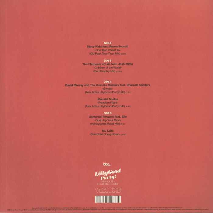 Alex Attias – LillyGood Party! Volume 2 (A Selection Of Really Really Good Grooves) (2x12", BBE, 2020) Back Cover
