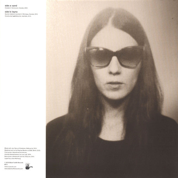 Crys Cole – Sand / Layna (LP, Black Truffle, 2015) Back Cover