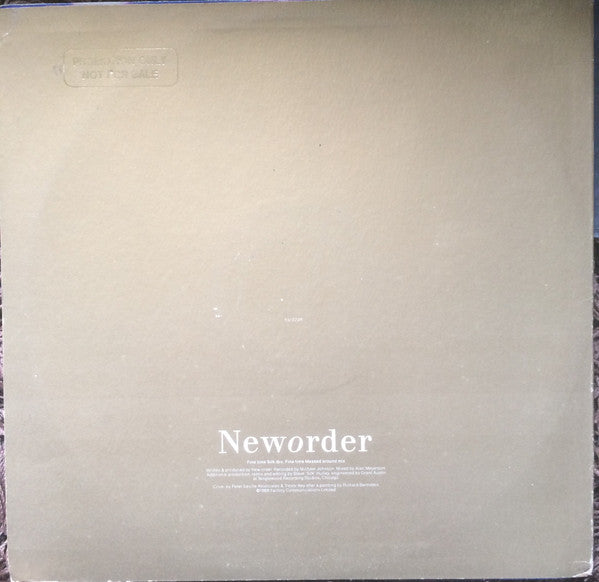 Neworder – Fine Time (Remix) (12", Factory Records Australasia, 1989) Image 5