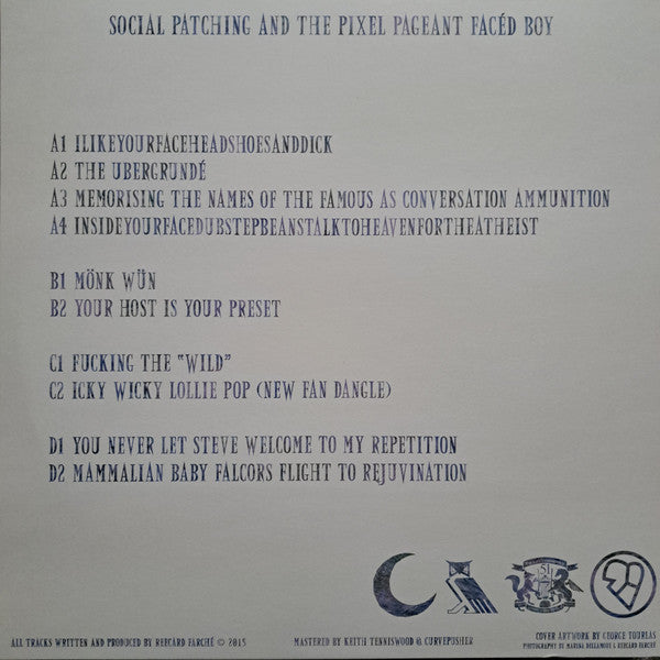 Anklepants – Social Patching And The Pixel Pageant Facéd Boy (2x12", Love Love Records, 2015) Back Cover