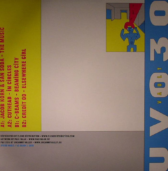 Various – Five Years On Parole - Gems From The Vaults (12", Uncanny Valley, 2015) Back Cover