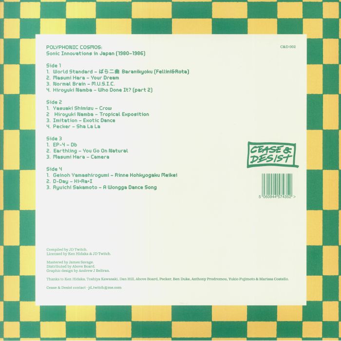 Various - Polyphonic Cosmos: Sonic Innovations In Japan (1980-1986) (2xLP)