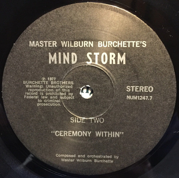 Master Wilburn Burchette – Mind Storm (LP, Numero Group, 2016) Image 4