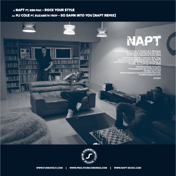 Napt – Contrast Part 1 Of 4 (12", Sub Frequency Funk, 2006) Back Cover