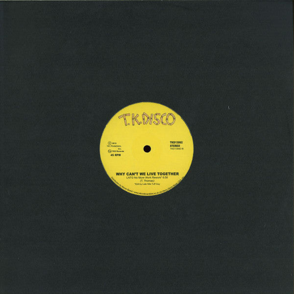 Timmy Thomas : Why Can't We Live Together (12", RE)