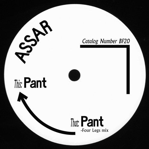 Assar – Pant (12", Born Free Records, 2016) Front Cover