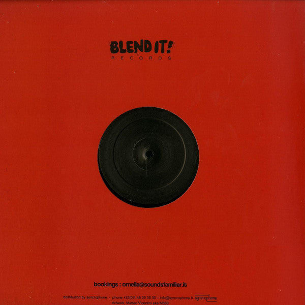 Patrick Gibin Clara Hill – Time Goes By (12", Blend It! Records, 2016) Back Cover